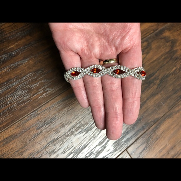 Silver & Red Bracelet - Picture 3 of 5